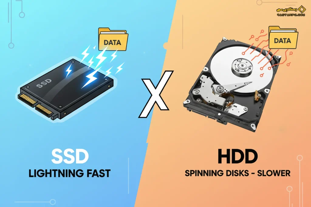 مقایسه هارد SSD و HDD
