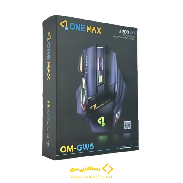 ماوس گیمینگ وان مکس مدل OMGW5D 1 فروشگاه رستاک پی سی ماوس گیمینگ وان مکس مدل OM GW5D