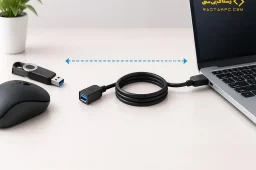 کابل افزایش طول USB فروشگاه رستاک پی سی کابل افزایش طول USB