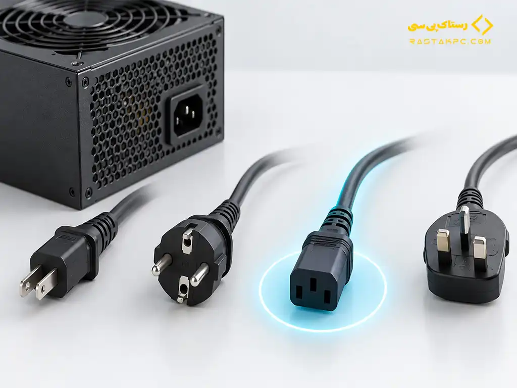 کابل پاور منبع تغذیه